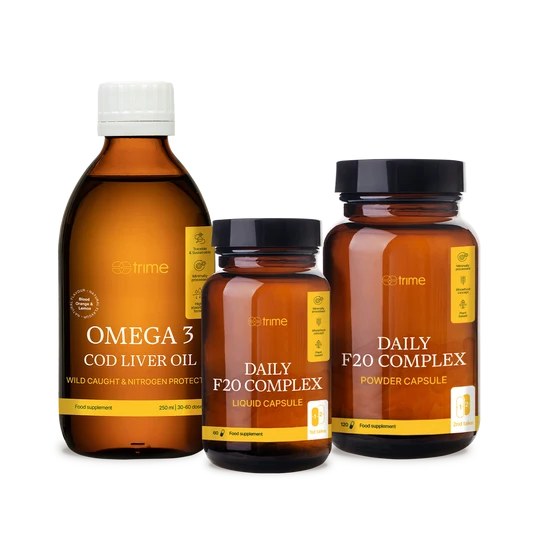 Multivitamin Daily F20 Complex s omega-3 pro 2 měsíční esenciální suplementaci vitamínů a minerálů